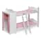 Badger Basket Pink & White Doll Armoire Bunk Bed with Ladder